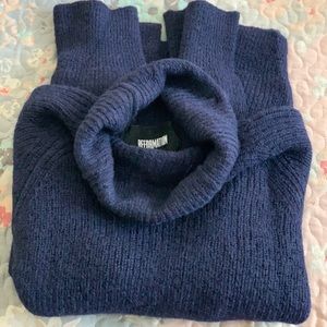 Reformation navy blue sweater a